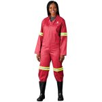 Trade Polycotton Conti Suit - Reflective Arms & Legs - Yellow Tape - Image 3