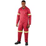 Trade Polycotton Conti Suit - Reflective Arms & Legs - Yellow Tape - Image 6