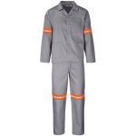 Trade Polycotton Conti Suit - Reflective Arms & Legs - Orange Tape - Image 14