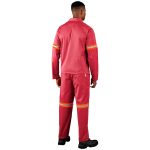 Trade Polycotton Conti Suit - Reflective Arms & Legs - Orange Tape - Image 3