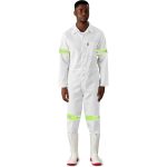 Safety Polycotton Boiler Suit - Reflective Arms & Legs - Yellow Tape - Image 4