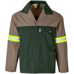 Site Premium Two-Tone Polycotton Jacket - Reflective Arms & Back - Yellow Tape - Image 13