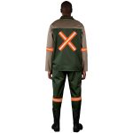 Site Premium Two-Tone Polycotton Jacket - Reflective Arms & Back - Orange Tape - Image 5