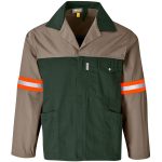 Site Premium Two-Tone Polycotton Jacket - Reflective Arms & Back - Orange Tape - Image 9