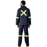 Artisan Premium 100% Cotton Jacket - Reflective Arms & Back - Yellow Tape - Image 4
