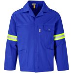 Artisan Premium 100% Cotton Jacket - Reflective Arms & Back - Yellow Tape - Image 23