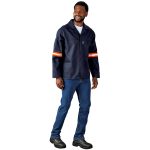Artisan Premium 100% Cotton Jacket - Reflective Arms & Back - Orange Tape - Image 10