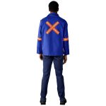 Artisan Premium 100% Cotton Jacket - Reflective Arms & Back - Orange Tape - Image 12
