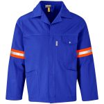 Artisan Premium 100% Cotton Jacket - Reflective Arms & Back - Orange Tape - Image 15