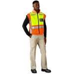 Metro Two-Tone Hi-Viz Reflective Zip-Off Jacket - Image 12