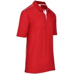 Mens Galway Golf Shirt - Red - Image 3