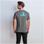 Mens Michigan Melange V-Neck T-Shirt - Image 4