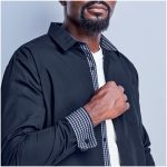 Mens Long Sleeve Warrington Shirt - Navy - Image 4