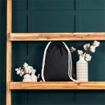 Okiyo Kinchaku Recycled Canvas Drawstring Bag - Image 5