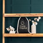 Okiyo Kinchaku Recycled Canvas Drawstring Bag - Image 2