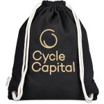 Okiyo Kinchaku Recycled Canvas Drawstring Bag - Image 11