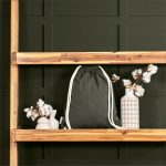 Okiyo Kinchaku Recycled Canvas Drawstring Bag - Image 8