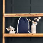 Okiyo Kinchaku Recycled Canvas Drawstring Bag - Image 3