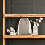 Okiyo Kinchaku Recycled Canvas Drawstring Bag - Image 4