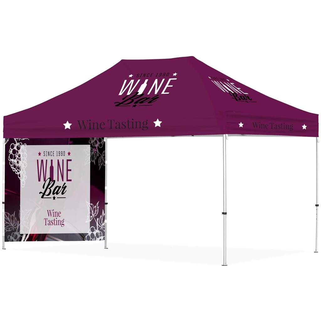 DEFAULT_1024X1024 Ovation Sublimated Gazebo 4.5m X 3m - 1 Short Full-Wall Skin - Image 1