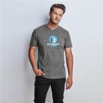 Mens Michigan Melange V-Neck T-Shirt
