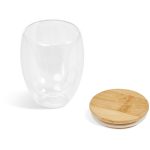 Okiyo Moco Glass & Bamboo Double-Wall Cup - 350ml - Image 9