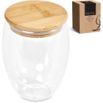 Okiyo Moco Glass & Bamboo Double-Wall Cup - 350ml - Image 8