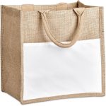Okiyo Nuri Sublimated Pocket Jute Tote - Image 3