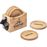 Okiyo Kanpai Bamboo Coaster & Bottle Opener Set - Image 18