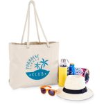 Okiyo Tanoshi Cotton Beach Bag - Image 3