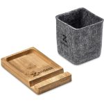 Okiyo Kyadi Recycled PET & Bamboo Desk Caddy Phone Stand - Image 14