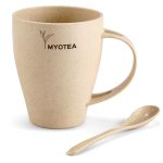 Okiyo Kawai Wheat Straw Mug & Spoon - 350ml - Image 17
