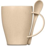 Okiyo Kawai Wheat Straw Mug & Spoon - 350ml - Image 6
