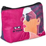 Pre-Printed Sample Hoppla Leanne Recycled PET Stitch-Bond Mini Toiletry Bag - Image 4