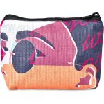 Pre-Printed Sample Hoppla Leanne Recycled PET Stitch-Bond Mini Toiletry Bag - Image 5