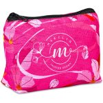 Pre-Printed Sample Hoppla Leanne Recycled PET Stitch-Bond Mini Toiletry Bag - Image 6
