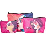 Pre-Printed Sample Hoppla Leanne Recycled PET Stitch-Bond Midi Toiletry Bag - Image 4