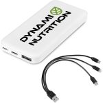 Kingpin White 10 Compact Power Bank – 10,000mAh - Image 5