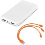 Kingpin White 10 Compact Power Bank – 10,000mAh - Image 2