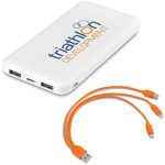 Kingpin White 10 Compact Power Bank – 10,000mAh - Image 3