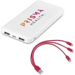 Kingpin White 10 Compact Power Bank – 10,000mAh - Image 9