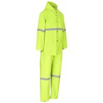Light Duty Tornado  Hi-Viz Reflective  Rubberised Rainsuit - Yellow - Image 3