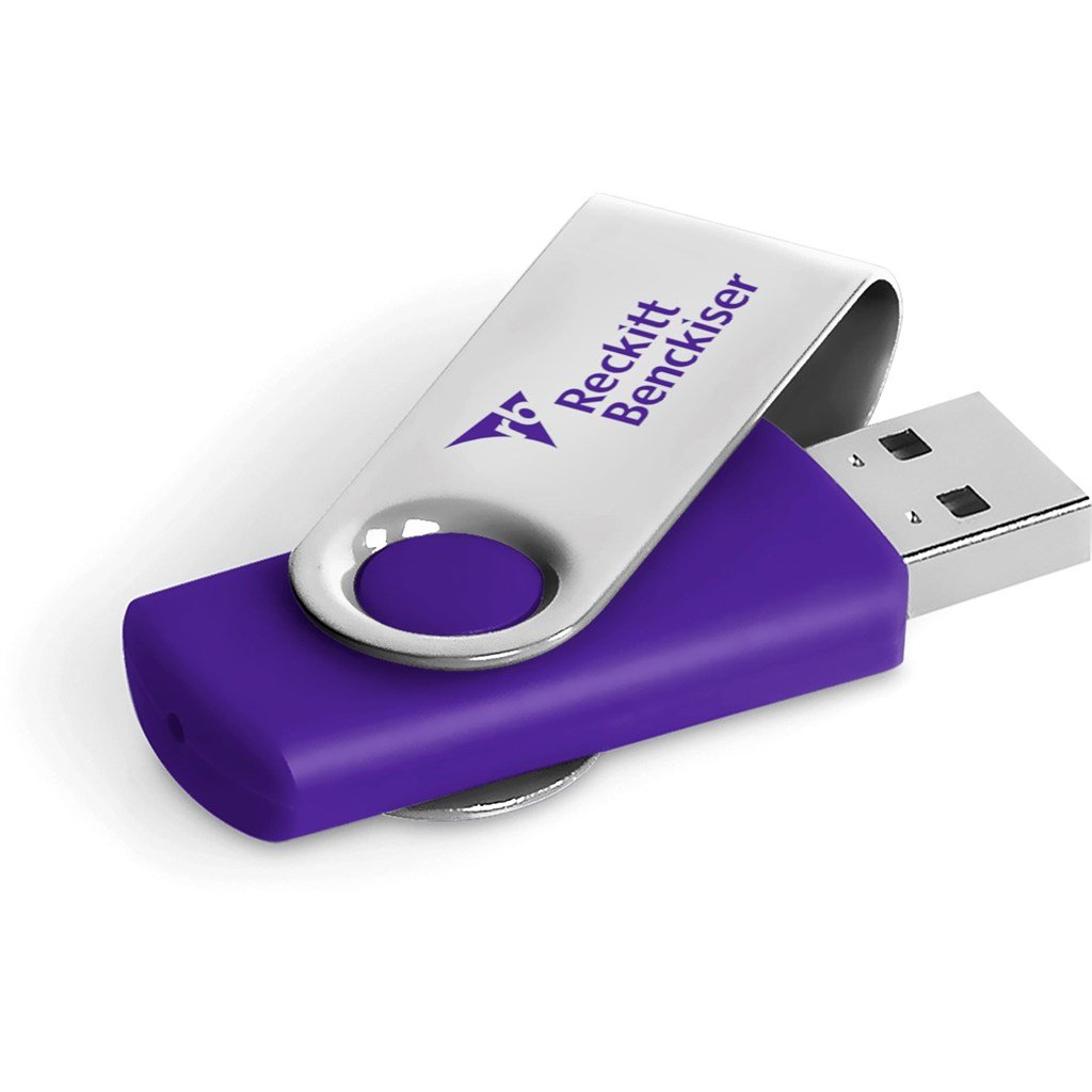 USB-7469-P_1024X1024 Axis Glint Flash Drive - 8GB - Purple - Image 1